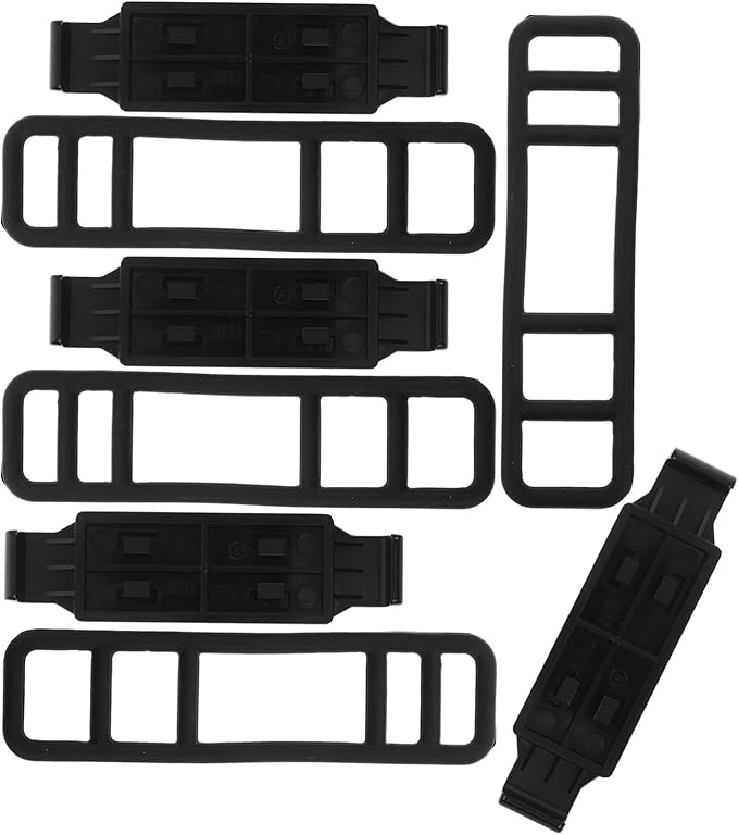 BETOOKY 4pcs Vehicle Rearview Mirror Mount Buckle: Dash Cam Holder Bracket with Strap - Car Camera Mount Base Driving Recorder Accessories Replacement