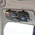 Car Sun Visor Organizer, Auto Interior Accessories Pocket Organizer - Car Truck SUV Storage Pouch Holder, with Multi-Pocket Net Zipper (Black)