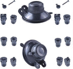 [2 Packs] Dash Cam Mount Holder with 6pcs 360 Rotating Joints for Apeman Ssontong Biuone iZEEKER HaHoco and Most Other Suction Cup Car Dash Cameras