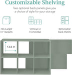 Best Choice Products Kids Bookcase 6-Cube Storage Organizer, 13.5in Shelf Opening, Bookshelf, Toy Storage, Customizable w/ 3 