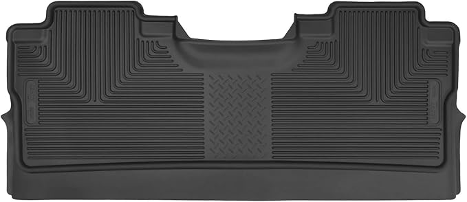 Husky Liners X-act Contour Floor Mats | Fits 2015-2024 Ford F-150 SuperCrew (Footwell Coverage) w/Out Fold Flat Storage | 2nd Row, 1-pc Black - 53471