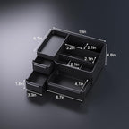 Cologne Organizer for Men with 3 Drawers - Mens Vanity Organizer, Perfume Stand & Cologne Shelf - Bathroom Countertop Storage