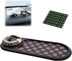 Multifunction Car Anti-Slip Mat, Non-Slip Dashboard Storage Pad with 360° Rotatable Phone Holder & Temporary Parking Number, 