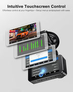 Dash Cam Front and Rear, 4K FHD Dual Dash Camera for Cars Built-in 5G WiFi GPS, 64GB Card Included, Car Camera with 3" IPS To