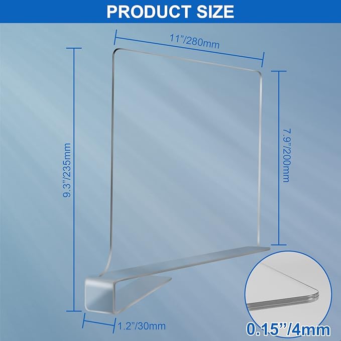 Acrylic Shelf Dividers for Closet Organization 6PCS Closet Shelf Divider Closet Dividers for Shelves Shelf Organizer for Clos