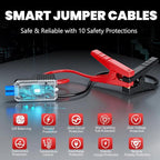 SEAMOUNT 2000A Jump Starter with Air Compressor Combo, Portable Car Battery Booster Pack for 6L Gas / 3L Diesel,