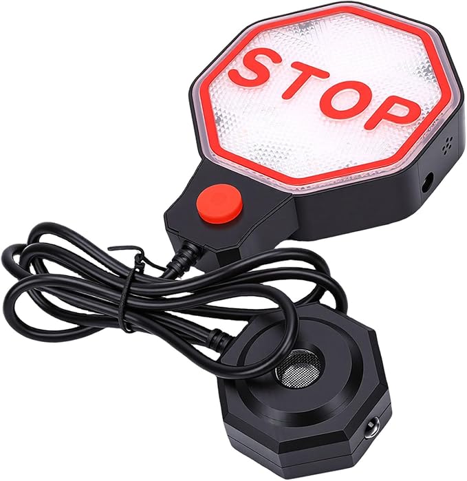Adjustable Garage Parking Aid Sensor, Ultrasonic Distance Measurement Stop Sign, 6in to 6ft Sensor Assist with Stop Sign, Ideal for Cars, SUVs & Trucks