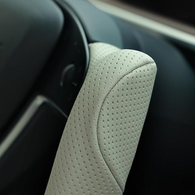 MEWANT Hand Stitched Tesla Model S Yoke Steering Wheel Cover Wrap for Tesla Model S 2021-2023 / Model X 2021-2023 Tesla Yoke Steering Wheel Accessories