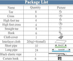 Clothes Organizer 3 Hanging Rod Shelf Portable Closet with Cover Clothes Rack Standing Closet Clothes Storage Wardrobe Garmen