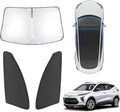 Karltys 3PCS Windshield Sun Shade for 2022-2025 Chevy Bolt EUV (NOT for Bolt EV), Front and Side Window Sunshade Cover Custom Fit Bolt EUV, Foldable Sun Visor Protector Block Heat UV Rays