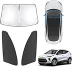 Karltys 3PCS Windshield Sun Shade for 2022-2025 Chevy Bolt EUV (NOT for Bolt EV), Front and Side Window Sunshade Cover Custom Fit Bolt EUV, Foldable Sun Visor Protector Block Heat UV Rays