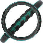 Flying Banner car Steering Wheel Cover Faux Leather Massage Universal fit 3D Honeycomb Hole Anti-Slip Sporty 15 Inches (Mint 