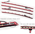 Car Interior Door LED Lighting Ambient Light Trim Strip Accessories for BMW 3 Series F30 F31 320i 328i 330i 335i 340i Door Two-Color Atmosphere Lamp Replacement Cover (Red)