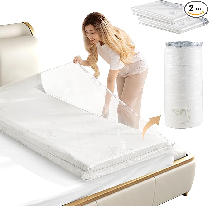 2pcs Mattress Vacuum Bag 94.5x47.2inch Space Saver Vacuum Storage bags,Oversized Vacuum bag Twin Mattress Vacuum Bag King Mat