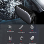 Car Safety Emergency Tool, 2-in-1 Seat Belt Cutter and Window Breaker, Black（2 Pieces）