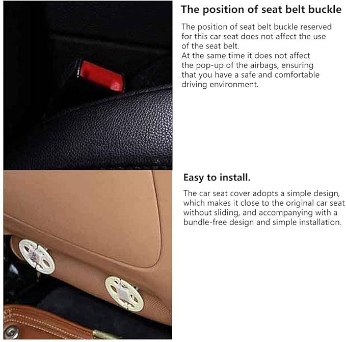 Suninbox Linen Seat Covers for Car, Bottom Car Seat Covers,Universal Driver Seat Cushion,Car Seat Pad[Gray]