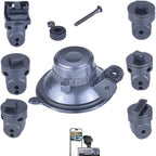 Replacement Dash Cam Mount, Suitable for Icesky 2.5K+2.5K+2.5K Three Channel Dash Cam M4, with 6pcs 360 Rotating Joints Windshield Suction Cup Mounting Bracket Dash Camera Accessory Part