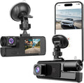 WiFi 1080P Dual Dash Camera for Car Front and Inside Dashcam Car Security Video Recorder,170°Wide Angle Vehicle Cam,WDR,G-Sen