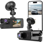 WiFi 1080P Dual Dash Camera for Car Front and Inside Dashcam Car Security Video Recorder,170°Wide Angle Vehicle Cam,WDR,G-Sen