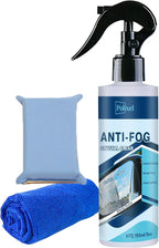 Glass Anti Fog Spray for Car Windshield - Windows Defogger Instantly Prevents Fog on Glasses, Car Windows & Mirrors - Streak-