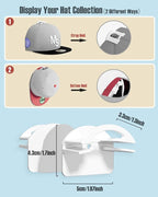 Adhesive Hat Hooks for Wall, Baseball Caps Strong Holdr, Ball Cap Hanger Wall Mount, Hat Display Rack, Hat Organizer Accessor