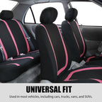 BELOMI Car Seat Covers Full Set, Breathable Premium Cloth Automotive Seat Cover, Universal Front and Rear Seat Covers, Easy t