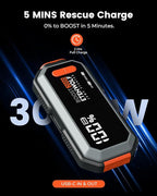 Car Battery Jump Starter Portable, 2000A Peak Jump Box- 12V Car Jump Starter for up to 8.0L Gas and 6.5L Diesel Engines,