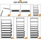 Shoe Rack 7 Tier Shoe Organizer Storage 21-28 Pairs Closet Shoes Rack for Front Door Entrance Shoe Rack Organizer with Hooks 