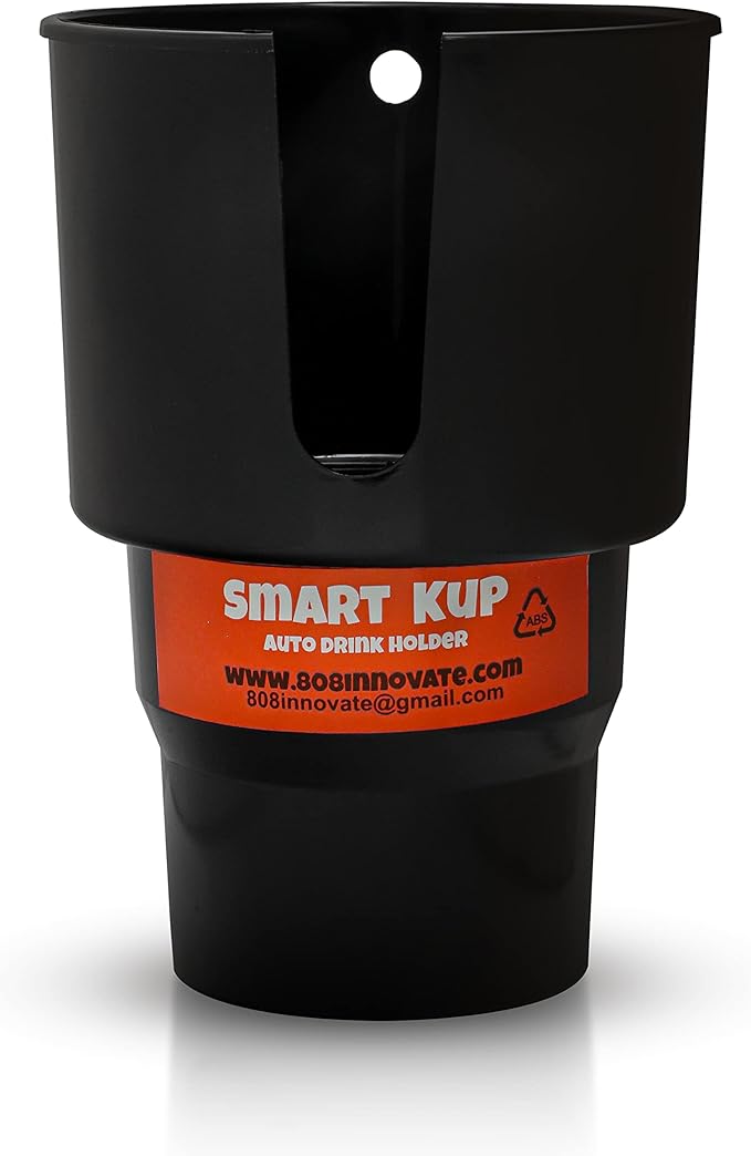 Car Cup Holder Expander - Fits Hydro Flasks 32/40 oz, Nalgene, Yeti & Large Bottles up to 3.8 inches Wide - for Car up to 3.2