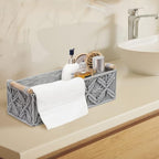 Macrame Storage Basket Boho Decor Baskets for Organizing Woven Decorative for Countertop Toilet Paper Basket for Tank Top for