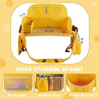 MENZOKE Kids Travel Tray for Toddler Car Seat, Toddler Gift for Boy Activities with iPad Holder Stand & Storage Pockets, Road