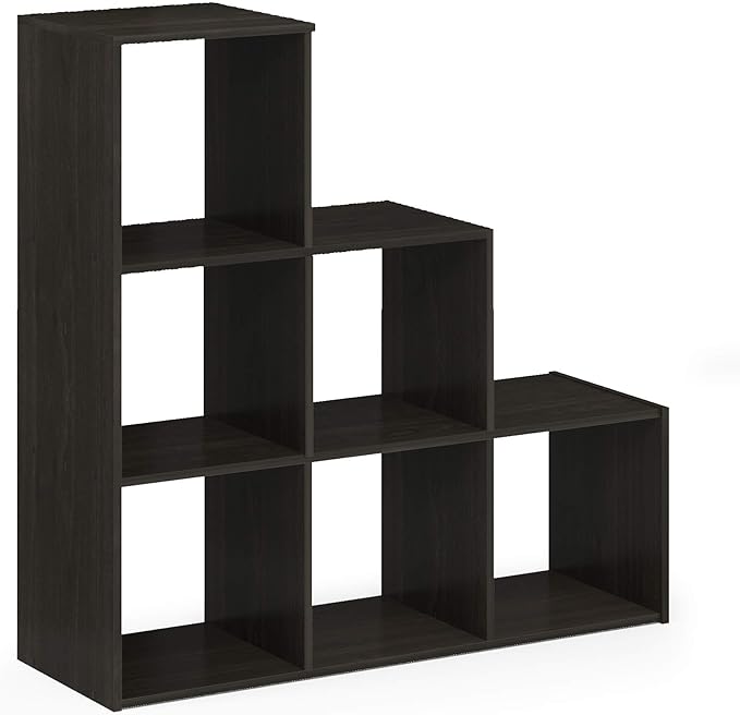 Furinno Pelli 3-2-1 Cubic Storage Cabinet, Espresso