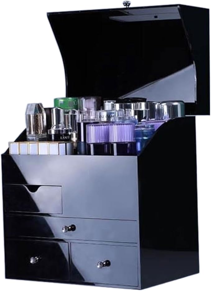 Makeup Organiser Storage 4-Layer Desktop Cosmetic Storage Box Make Up Organizer, Separation Dressing Table Makeup Organiser w