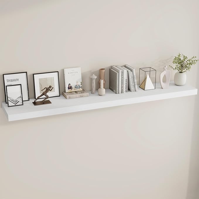 Dreamland 72 Inches Floating Shelves for Wall, 9.8" Deep Long Floating Shelves Set of 1, Large Display & Storage Shelf, Wall 