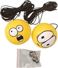 Tennis Garage Parking Aid with Lanyard 8 Pcs Garage Tennis Parking Aid 7cm Hanging Ball 4m Elastic Rope PU Foam Car Sign Decoration General Ornament(ColorB)