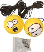 Tennis Garage Parking Aid with Lanyard 8 Pcs Garage Tennis Parking Aid 7cm Hanging Ball 4m Elastic Rope PU Foam Car Sign Decoration General Ornament(ColorB)