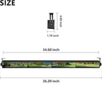 10L0L Golf Cart 4-Panel Wide Angle Rear View Mirror - Universal Fit for Yamaha, Club Car, EZGO, Eliminate Blind Spots