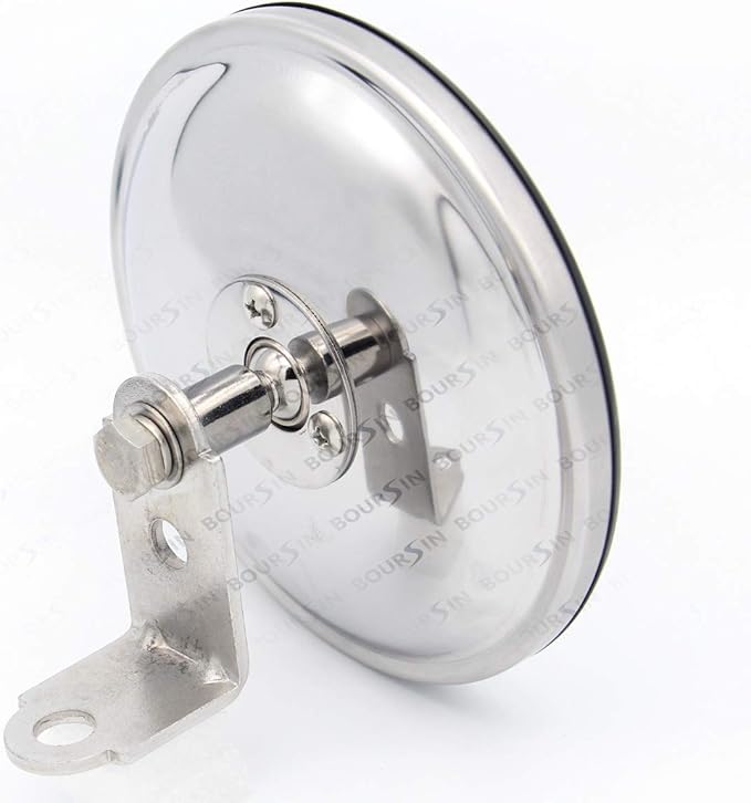 5 Inch Convex Round Mirror Blind Spot For Isuzu NPR NQR NRR FSR FVR FRR Mitsubishi Fuso Canter Truck Bus Atv Utv Adjustable Bracket 2Pcs