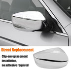 Yumzeco Compatible with Honda Accord Side Mirror Cover Trim 8th Gen 2008 2009 2010 2011 2012, Chrome Door Rearview Mirror Caps acement for Honda Accord W/O Light Hole - Right Passenger Side
