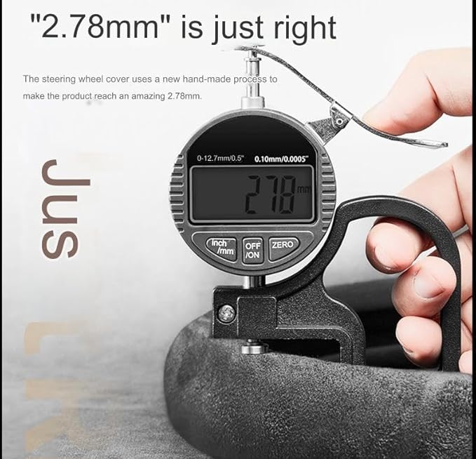Quick Install Sporty Green Suede Steering Wheel Cover Universal fit Any 14 ½ to 15 inches Car SUV Pickup Steering Wheel