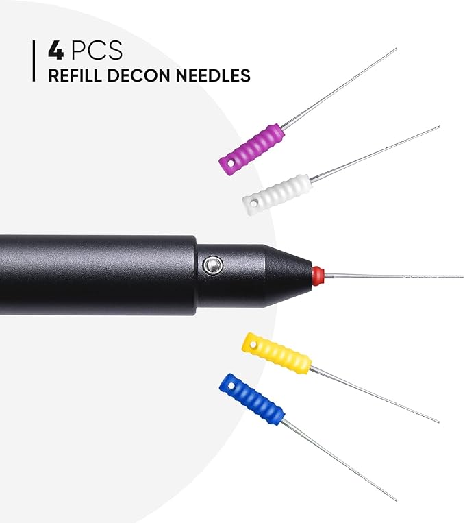 FOSHIO PPF Decon Needle with Extra 4pcs Stainless Steel Micro-Barbed Needle Removal Tool from Adhesive for PPF Installation Vinyl Wrap Tools Window Tint Kit