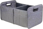 Car Trunk Organizer, Collapsible Multi-Compartment Auto Storage Box with 4 Pockets, Waterproof Oxford Fabric Car Trunk Container