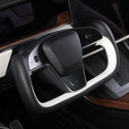 MEWANT Hand Stitched Tesla Model S Yoke Steering Wheel Cover Wrap for Tesla Model S 2021-2023 / Model X 2021-2023 Tesla Yoke Steering Wheel Accessories(3D Style)