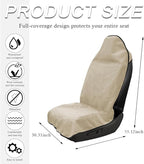 Waterproof Car Towel Seat Cover, Sweating Non-Slip Premium Towel Carseat Cover Protector, Universal Soft Machine Washable Car