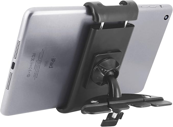 Cellet Car CD Slot Tablet Holder Mount, and Smartphones Compatible for iPad, Air, Pro, mini, Galaxy Tab, Kindle Fire, Surface, Nintendo Switch, Chromebook, iPhone, Samsung Galaxy, Moto, Google Pixel