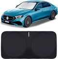 for 2025 E350 Windshield Sun Shade SunShades for Mercedes Benz SLC 2017-2024 Windshield Cover for 2022 Mercedes E-Class Sedan W211 E320 E500 E55 E550 E63 Accessories Sun Visor Protector UV Reflector