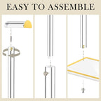 2 Pack Acrylic Handbag Display Stand, Gold Trim Clear Purse Holder 14"-24" Adjustable Height Thicken Anti-slip Base, Purse Ra