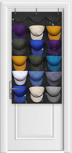 Dofilachy Hat Rack - Hat Organizer - Hat Racks for Baseball Caps, Visible Hat Holder - Baseball Hat Rack for Wall Door with 3