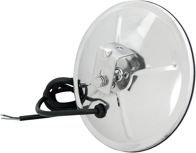 GG Grand General 33332 7” Round Convex Heated Blind Spot Mirror for Trucks, Buses, Utility Vehicles and more