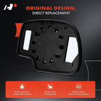 A-Premium Left Driver Side Non-Heated Manual Mirror Glass Compatible with Chevy Silverado, Tahoe, Suburban, Avalanche & GMC Sierra, Yukon & Cadillac Escalade, Escalade ESV/EXT